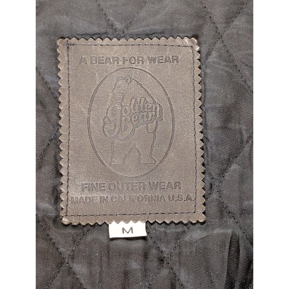 Golden Bear Lingenfelter 600+ BHP ZR-1 Corvette Wool Leather Jacket Mens M Black - Picture 7 of 9